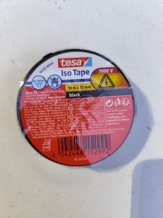 ПВЦ електроизолационна лента изполирбанд TESA тиксо за кебели