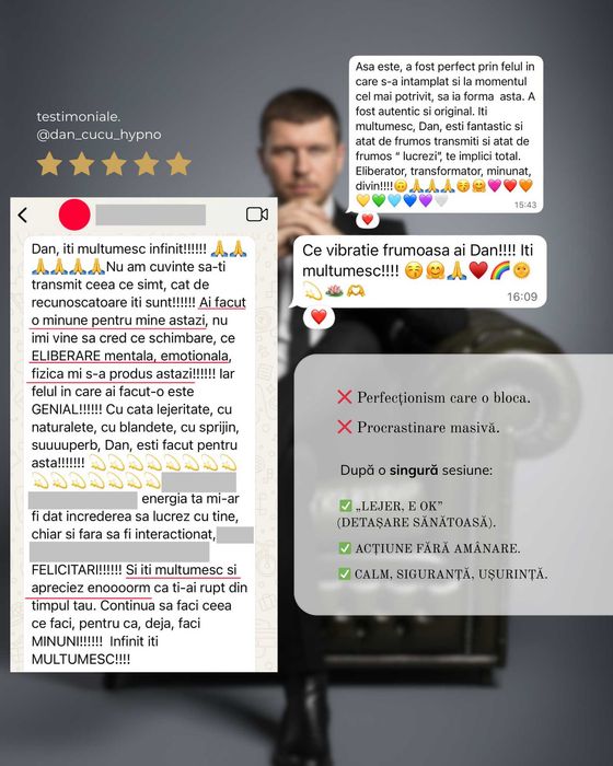 Psiholog online | Hipnoterapeut | Garanția rezultatului