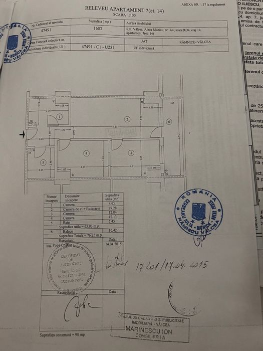 Apartament PREMIUM 3 camere | Ostroveni – Kaufland | Etaj 14/15 | Vedere panoramică superbă