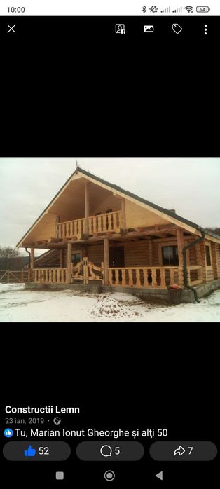 Casute de gradina si cabane din lemn rotund calibrat.