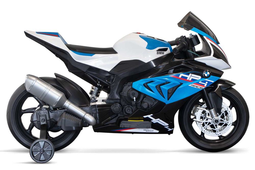 Motocicleta electrica pt. copil 4-9 ani, BMW Hp4 2x 45W 12V 7A, blue