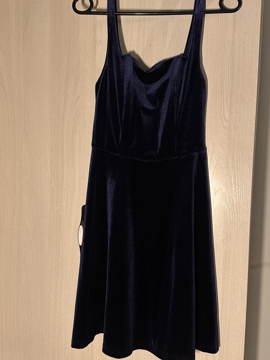 Мини платье велюр