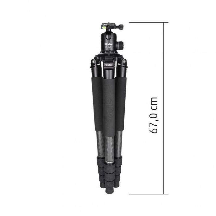 Trepied Rollei Rock Solid Alpha Mark II Carbon - kit + cap cu bila