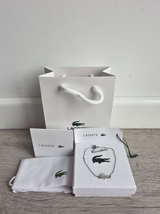 Bratara Lacoste - 21cm - Argintiu