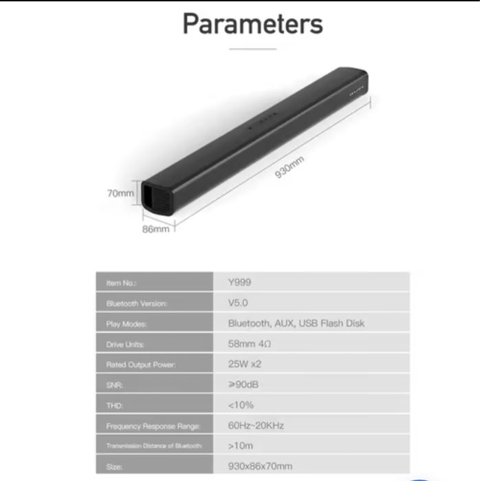 Звуковая панель домашнего кинотеатра Awei Y999
