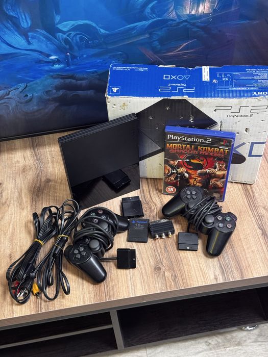 PlayStation 2  256Gb, не прошитая, +Mortal Kombat