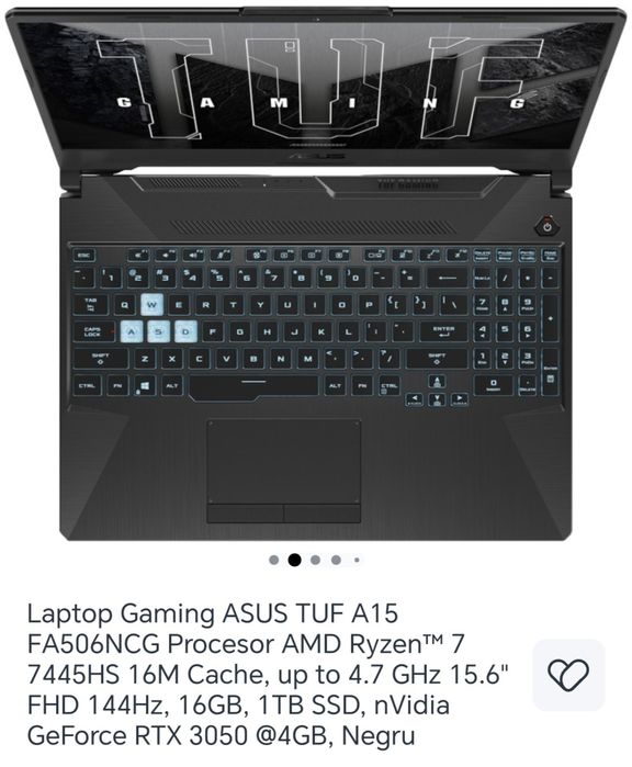 Laptop Gaming Asus TUF A 15