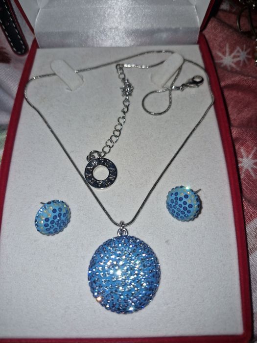 Set cercei lant si pandantiv argint