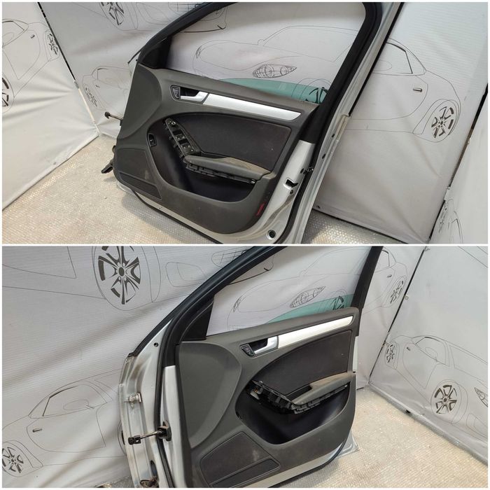 Ușă Față Dreaptă Audi A4 S4 B8 8K Sedan Gri Cod Culoare P5 / X7W 2009 / [2008-2015] / 8K0831052J (3D)