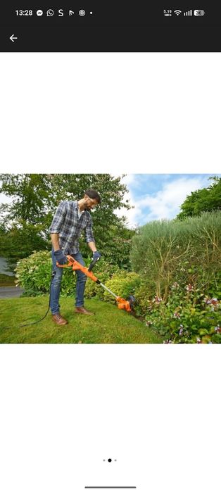 Trimmer de tuns gazon/iarba electric Black & Decker BESTA525, putere 450 W