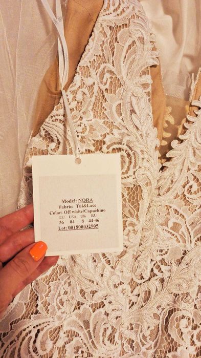 Rochie mireasa NORA, marime 36, S - M, noua