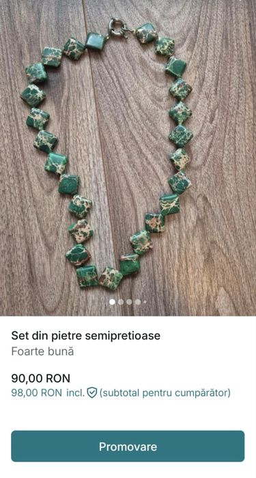 Seturi de bijuterii din pietre semipretioase
