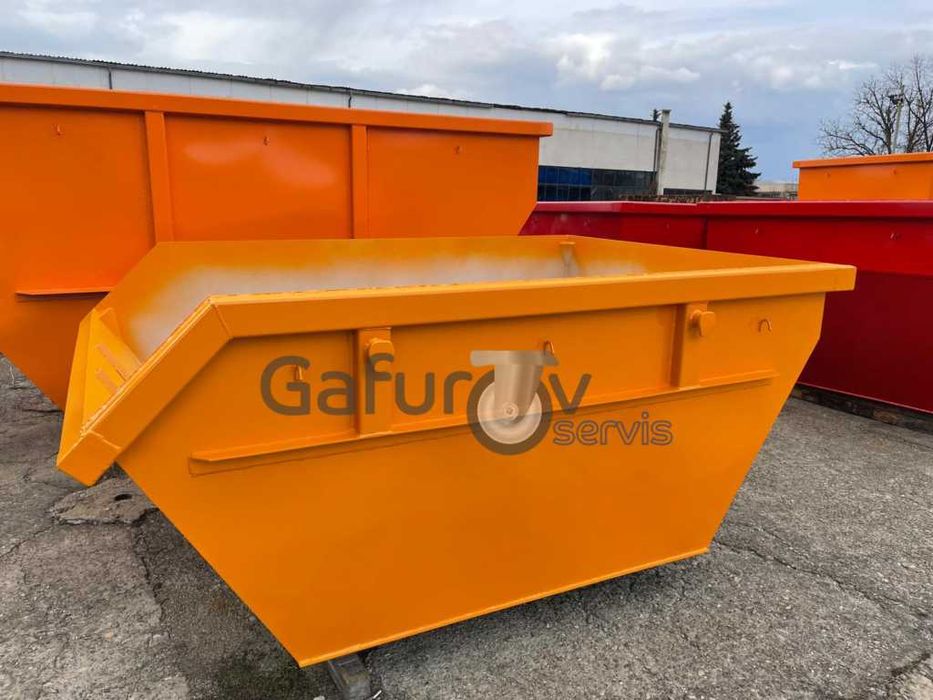 Метални контейнери за строителни отпадъци – 4 м³ / 5,5 м³ / 7 м³