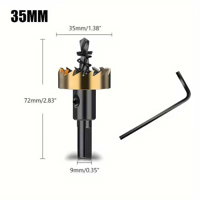 Фреза метал ф35мм., анкери M10/12х120мм.