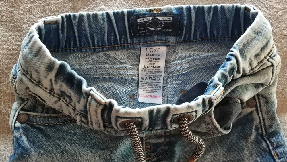 Дънки Next, Риза Zara, Панталон H&M размери 86 и 92