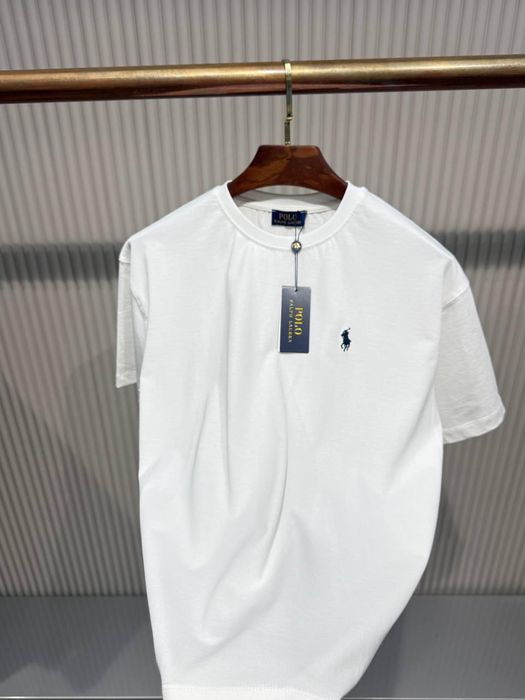 Tricou polo alb