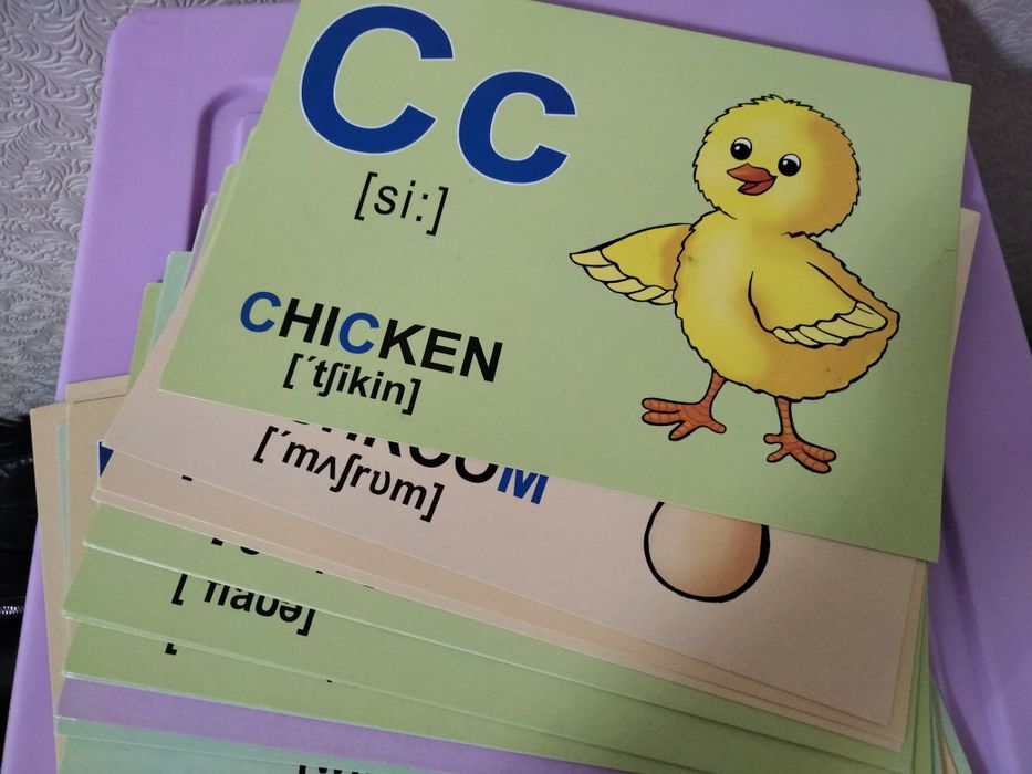 Набор карточек английский алфавит