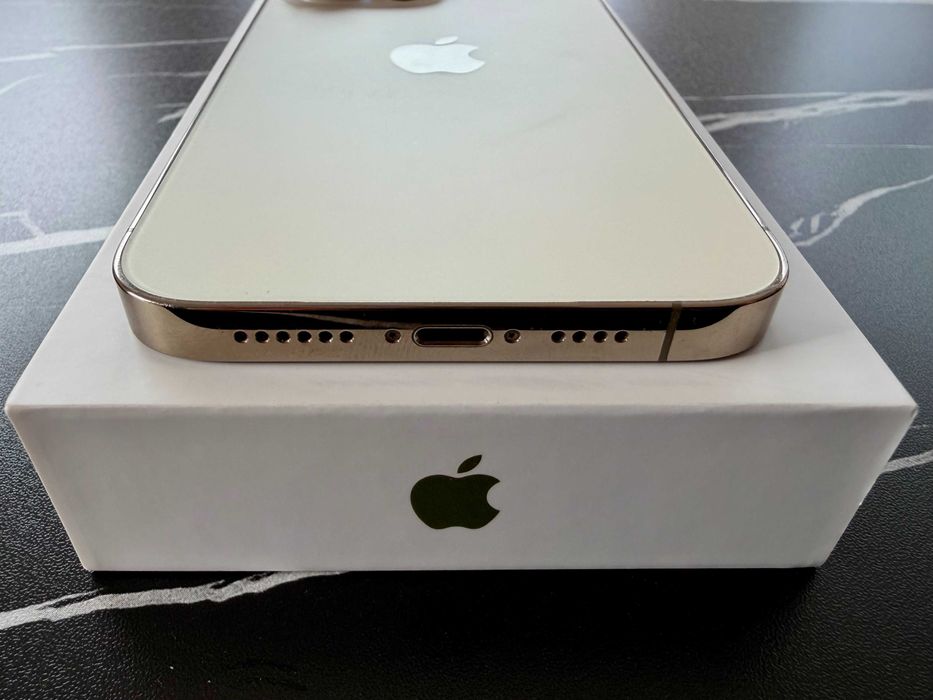 iPhone 14 Pro Max 128GB Gold, baterie 82%, complet, stare foarte bună