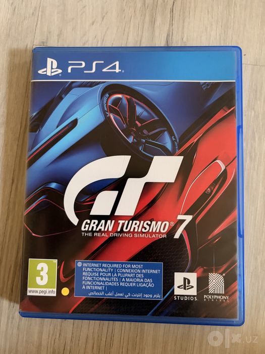 Игровой руль для приставки или пк с подставкой + диск на ps4 в подарок