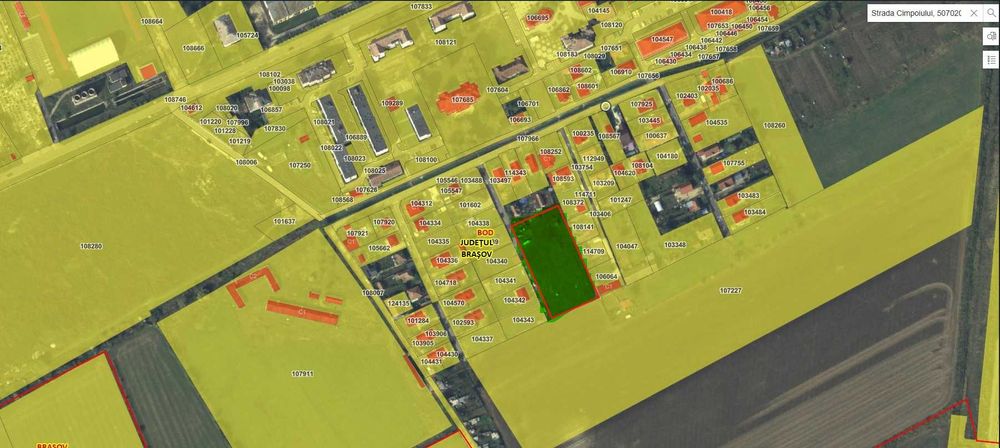 Loturi teren casă în Colonia Bod – Dimensiuni flexibile, utilități la 20m
