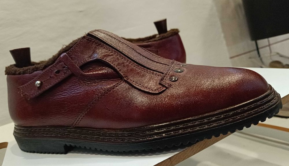 Pantofi monk casual 40.5 41 Rohde imblaniti piele naturala moale