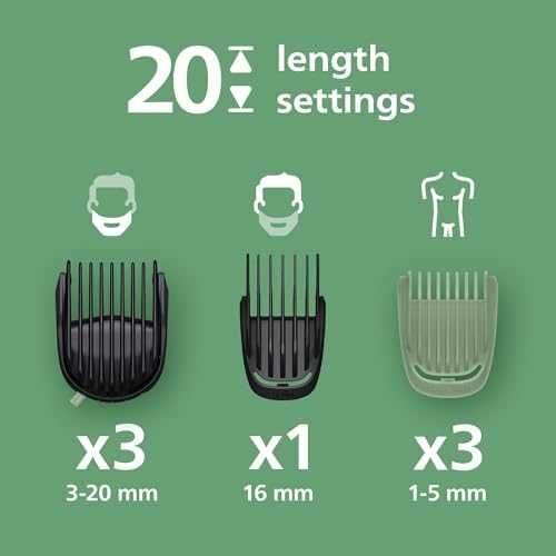 Нов Philips MG5952/30 Multigroom 12 в 1 Тример за лице коса тяло мъже