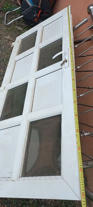 Ușă termopan cu sticlă bombată, fără toc!