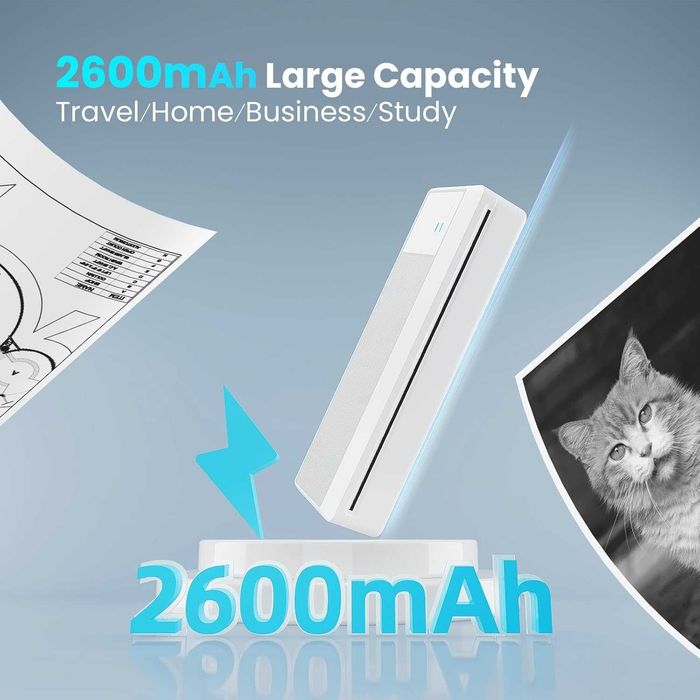 Imprimanta portabila Vretti P83 A4 termica 203 dpi, 2600mAH baterie