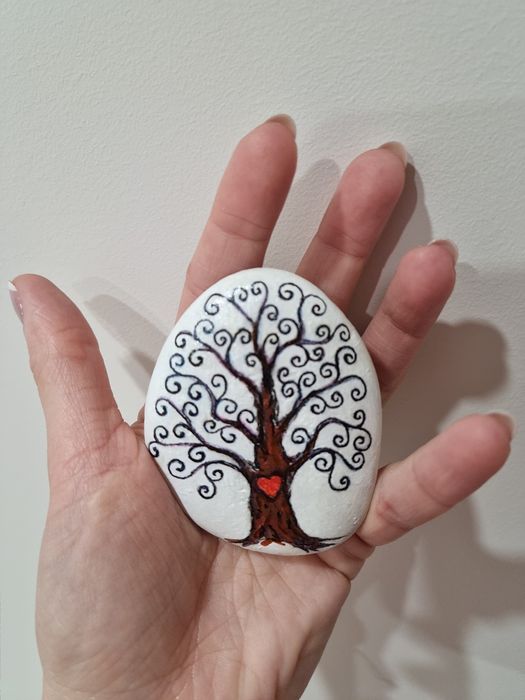 Камъче ръчна изработка,рисувано