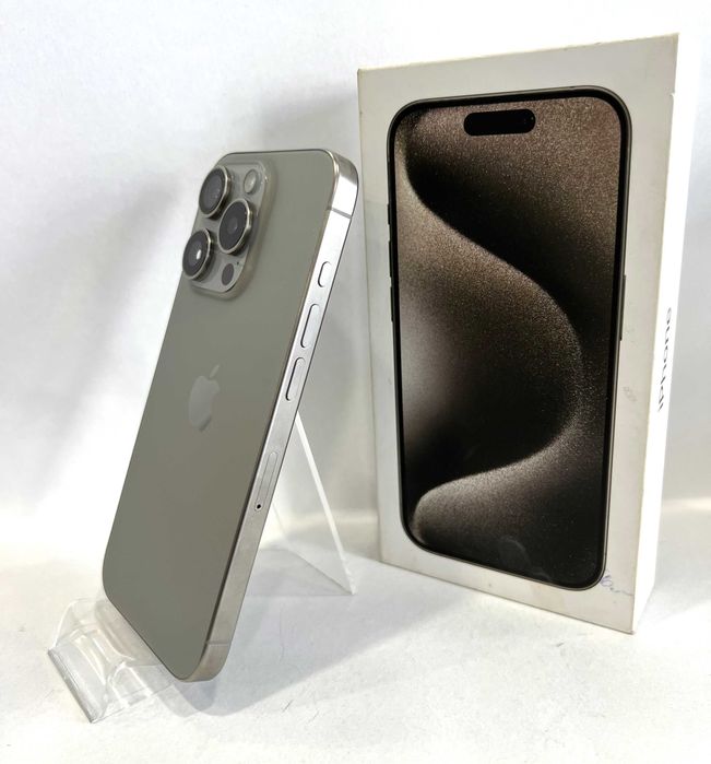 iPhone 15 Pro, 128GB,  Natural Titanium, impecabil!