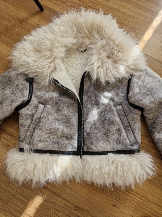 ново дамско палто с косъм