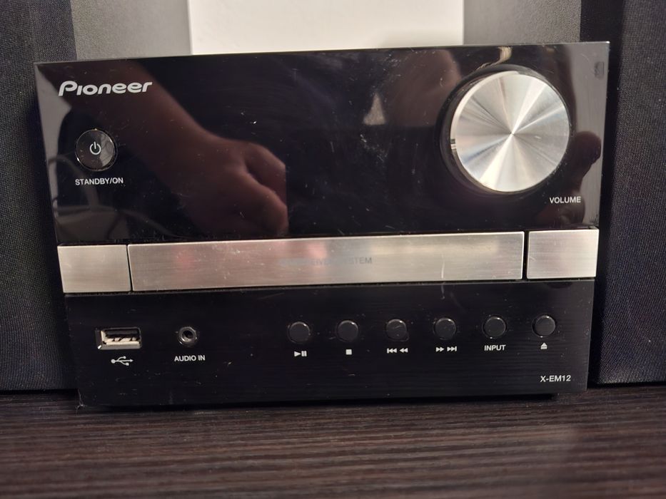 Minisistem audio Pioneer X-EM12, CD Player, tuner FM, USB, 2x15W, Black