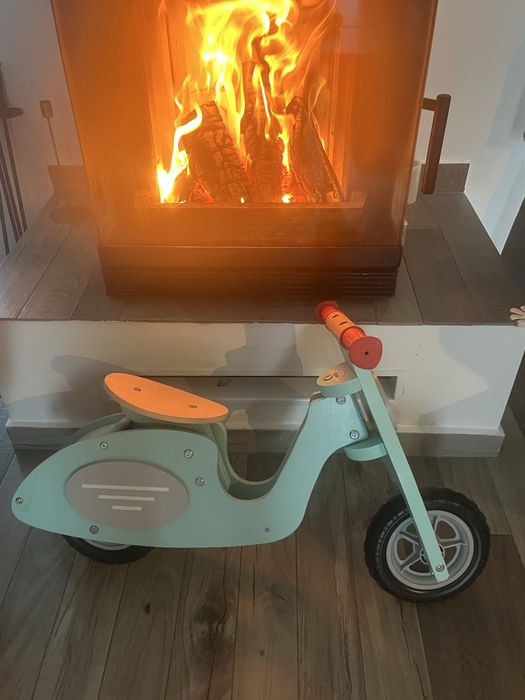 Bicicleta lemn fara pedale