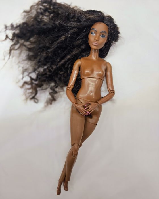 Papusi Barbie Ooak, cu par natural