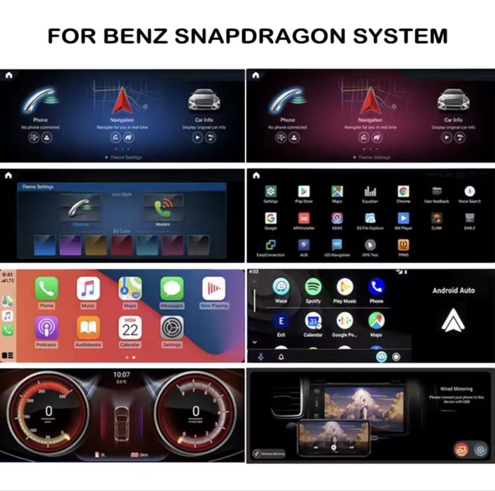 Навигация MERCEDES BENZ W221 , NTG 3.5 ,Android 14