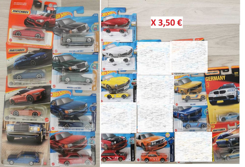 Hot Wheels BMW, Mercedes