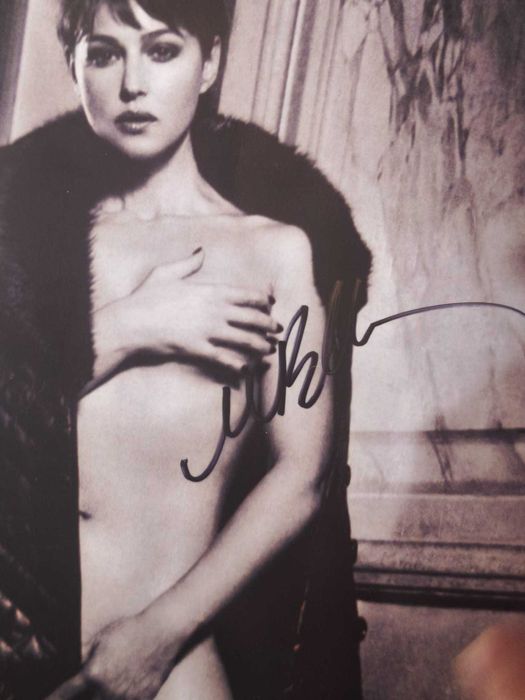 Fotografie\Poster autograf original Monica Bellucci 20x25 cm