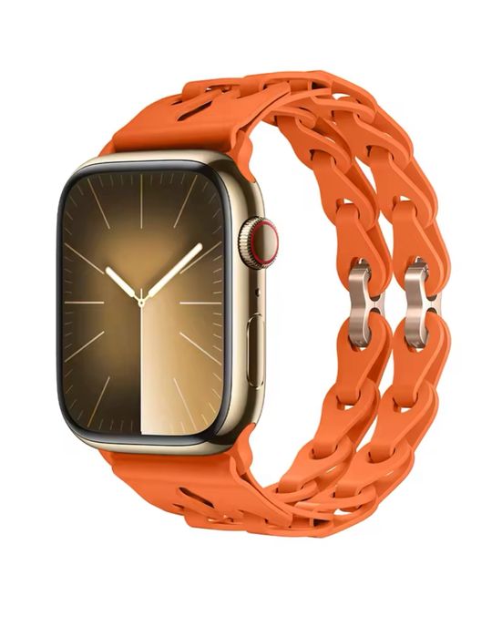 Curea Ceas Apple Iphone Bratara Duo Silicon Husa Folie Silicon