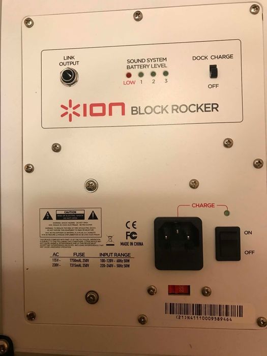 Преносима озвучителна система ION iPA 06 Block Rocker (сребриста)