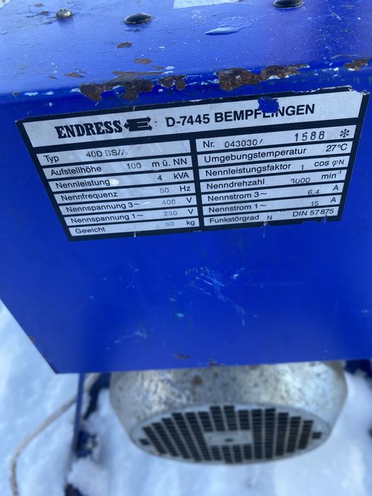 Generator curent monofazic / trifazic Endress 8 CP, 4 kva,