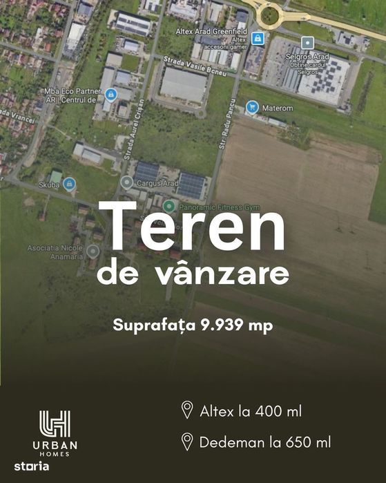 Teren de vânzare în Arad! Ideal pentru investitori.