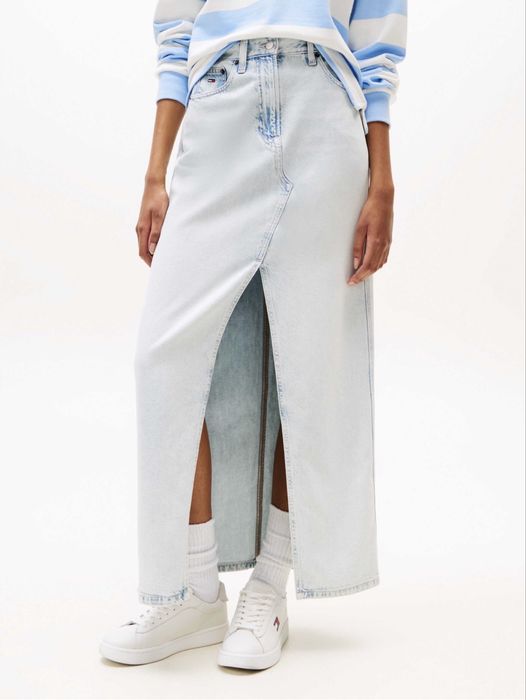 Tommy jeans long jeans skirt XS S