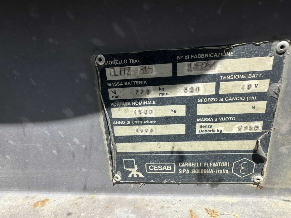 Dezmembrez stivuitor electric CESAB BLITZ 315