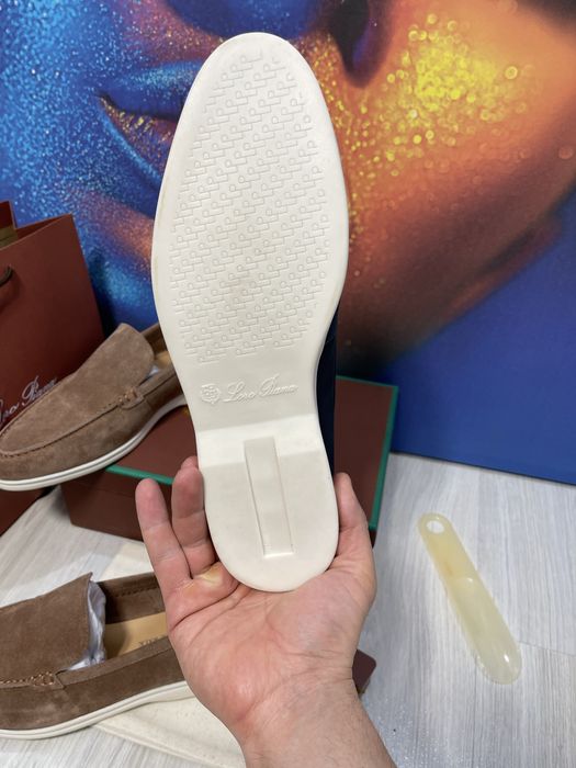 Mocasini Loro Piana piele naturala Full Box colectie noua