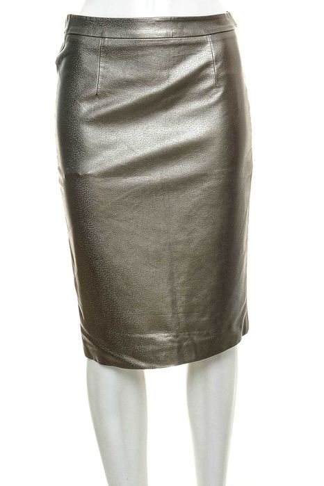 Нова златна кожена пола тип "молив" "Esmara by Heidi Klum" размер S