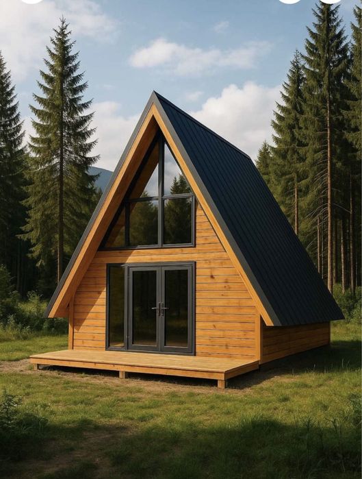 cabane din lemn tip A