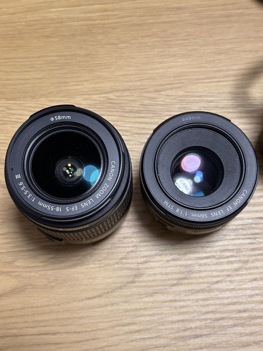 Фотоапарат Canon 4000d+два обектива