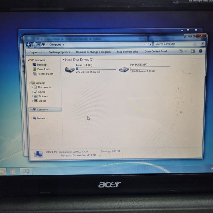 Acer aspire 1810TZ