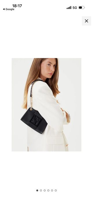 Armani Exchange черна малка чанта