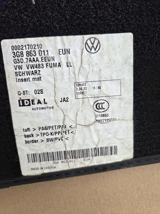 Set Covorase Mocheta VW Arteon / Passat b8/b8.5 / Skoda Superb 3 / OEM